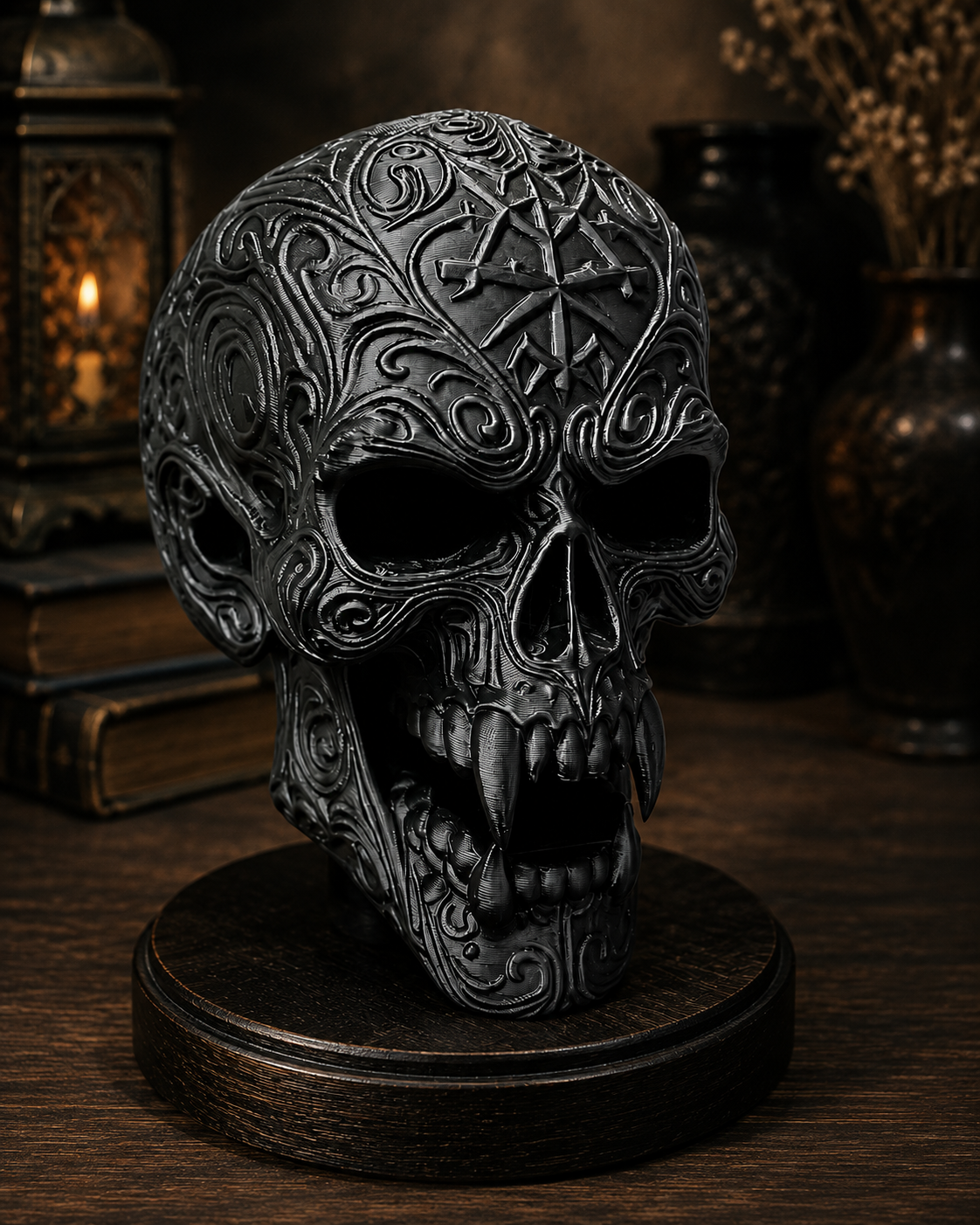 💀 Calavera Vampiro 3D 🖤, foto 1 de 1